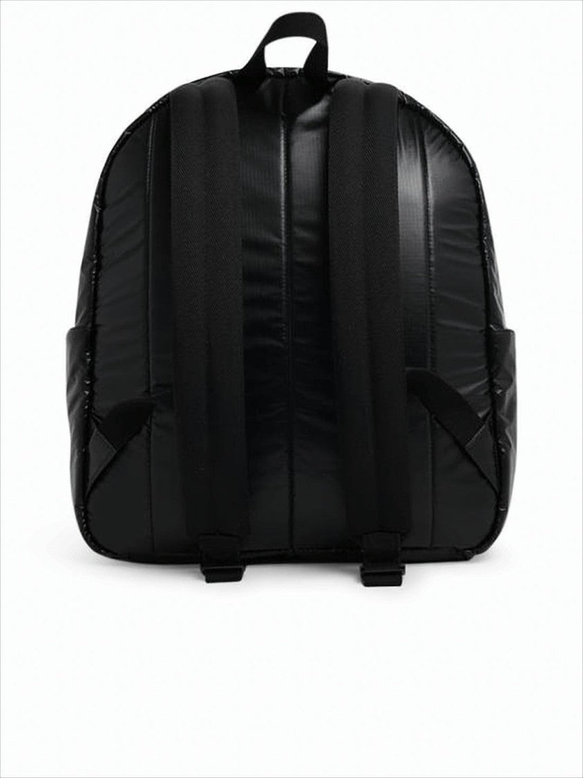 Nylon Backpack with Bold Front Zip