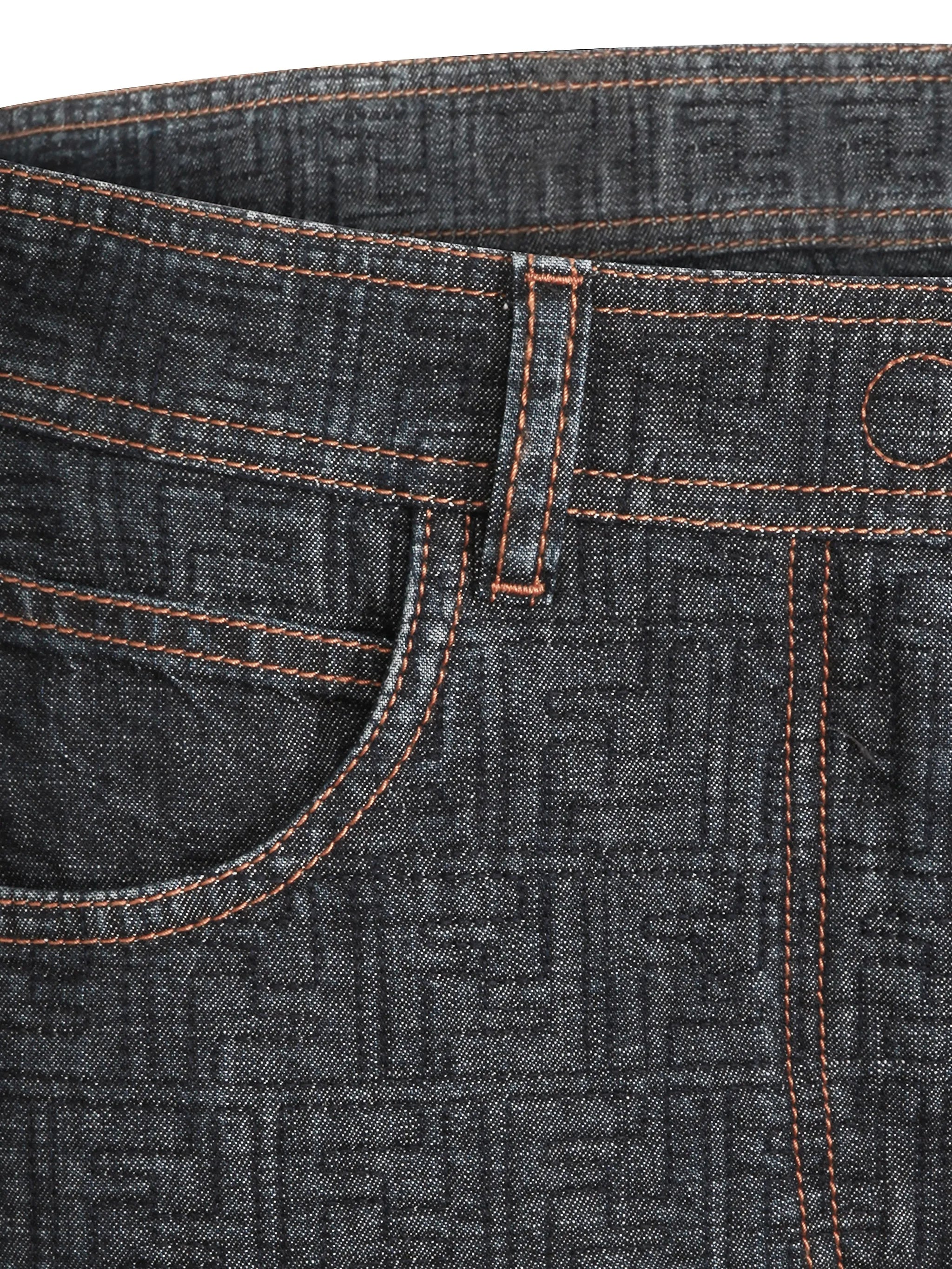 Gonna FF Padded Denim FF Monogram Skirt