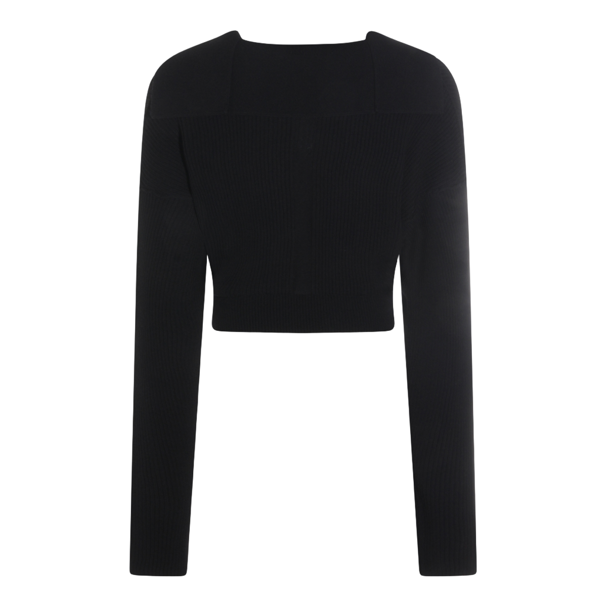 Relaxed Fit High Neck Black Sweater