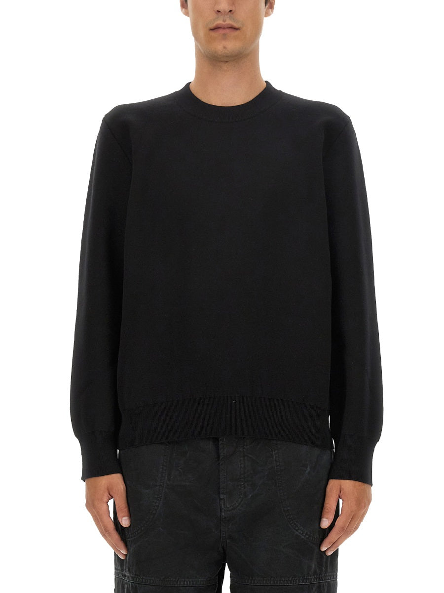 Regular Fit Cotton Sweatshirt with Embossed Logo