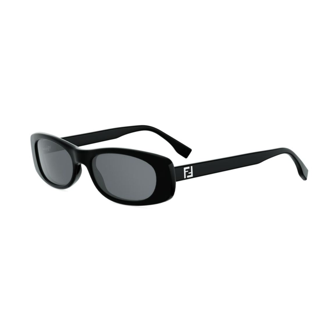 Fe40183i Rectangular Black Sunglasses