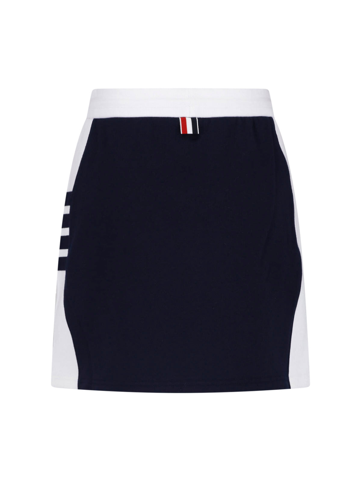 Black Pleated Structured Mini Skirt