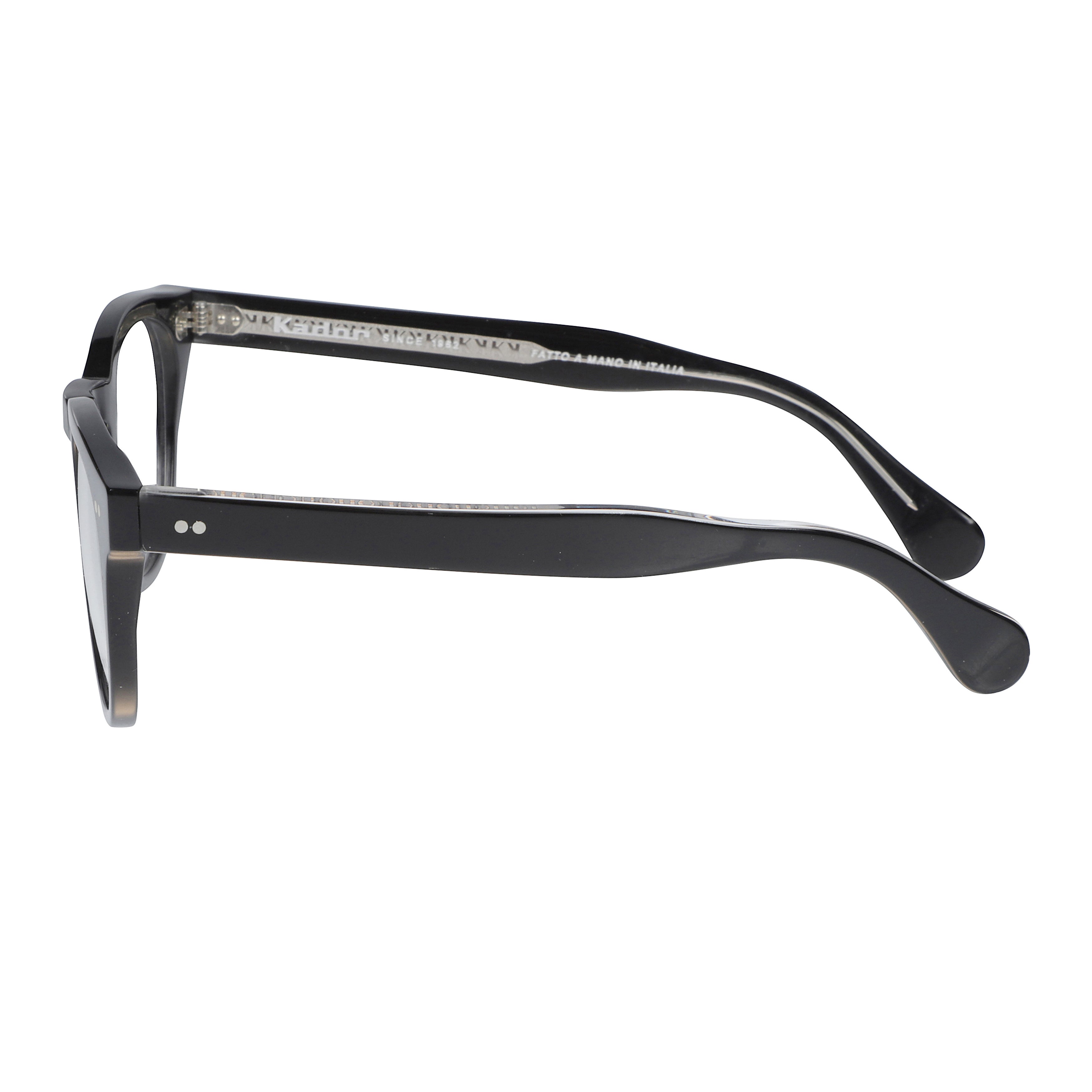 Tuxon-K Classic Round Frame Eyeglasses with Keyhole Bridge