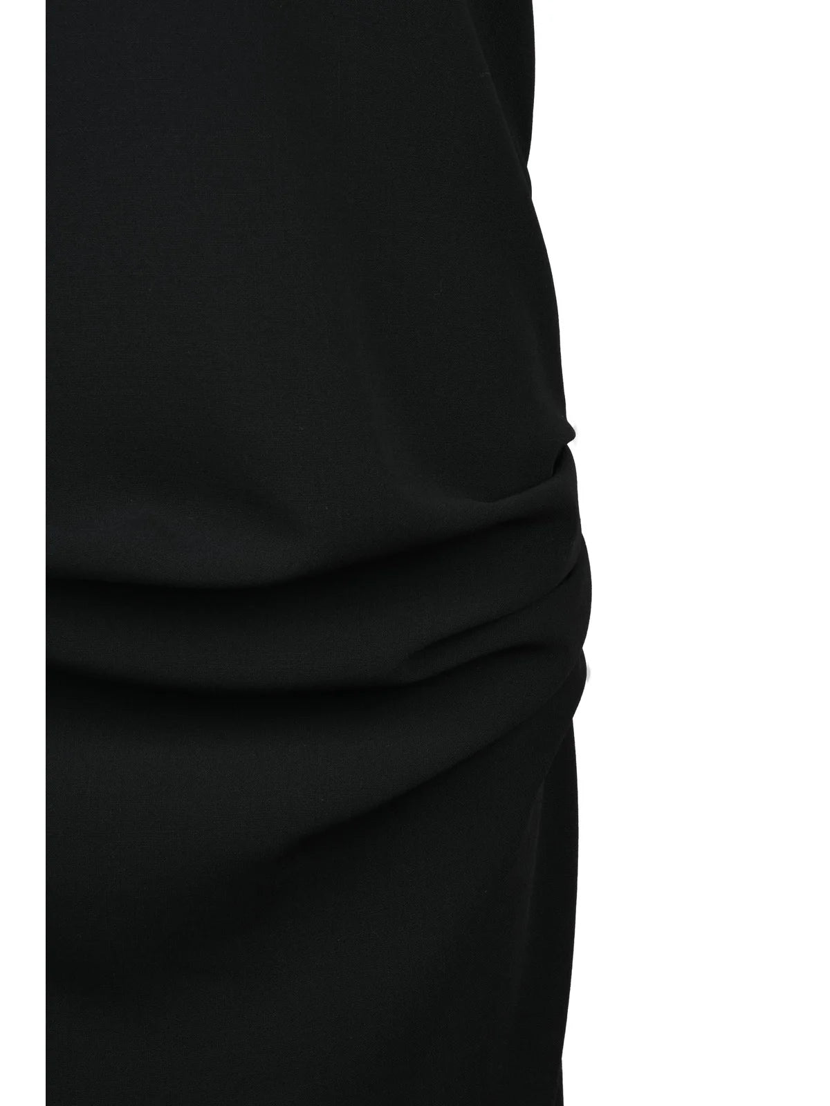 Long Ruched Dress - Black
