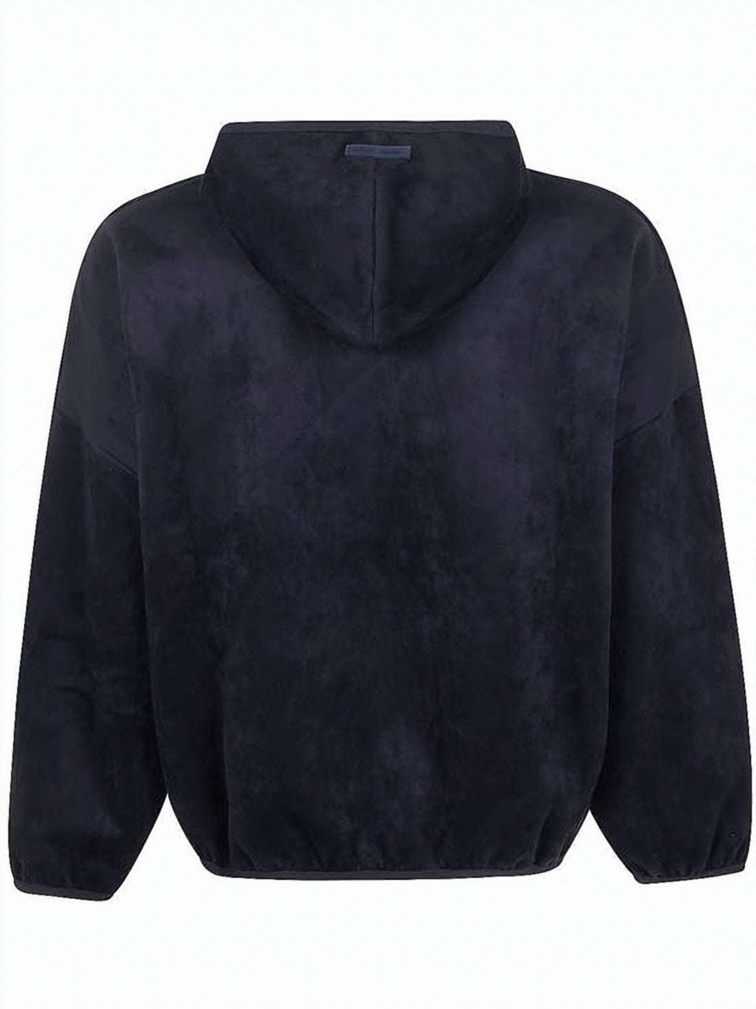 Modern Black Suede Fleece Hoodie