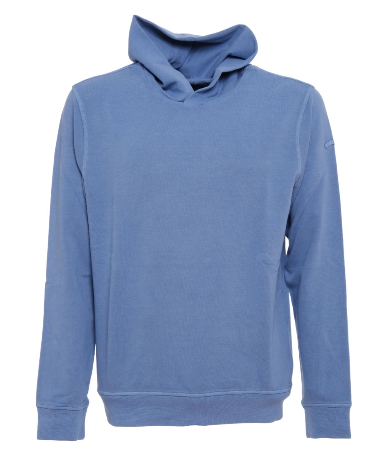 High-Quality Light Blue Sweatshirt With Hood