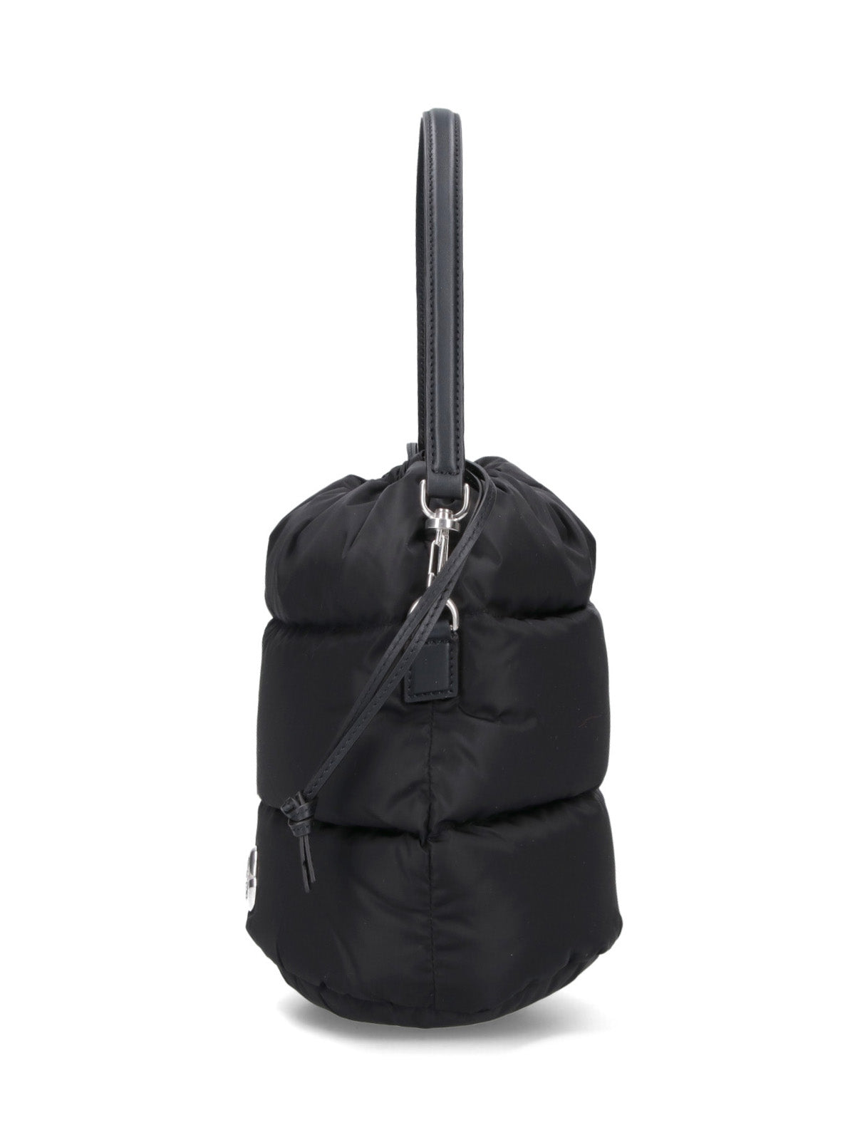Black Caradoc Quilted Nylon Bucket Bag