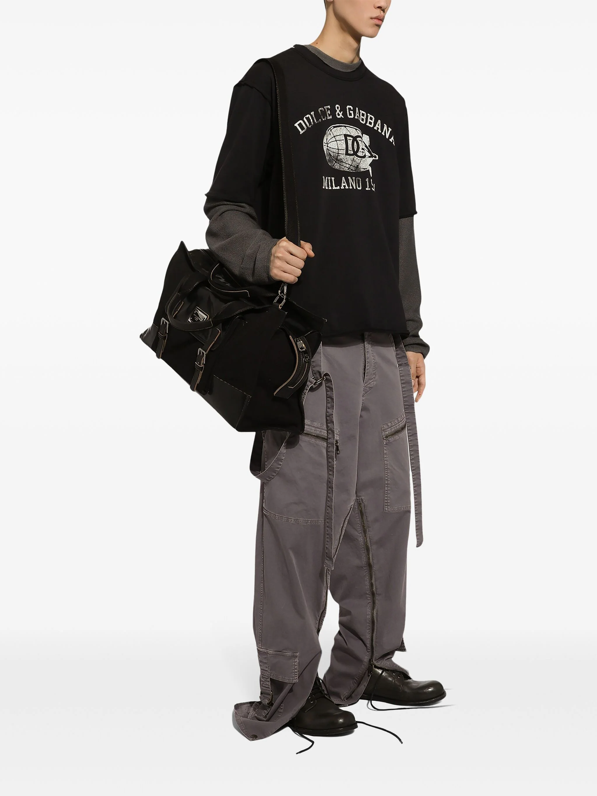 Dark Grey Refined Fine-Knit Pullover
