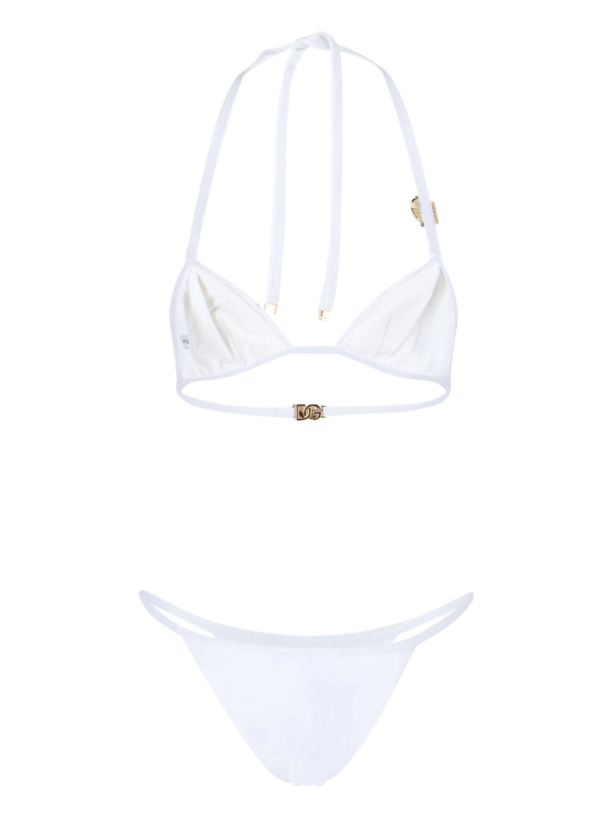 Logo Triangle Bikini – White
