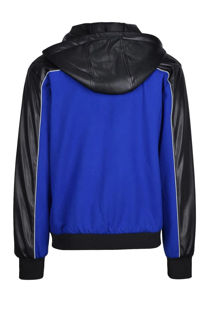Jacket Viscose/Nylon - Black/Blue