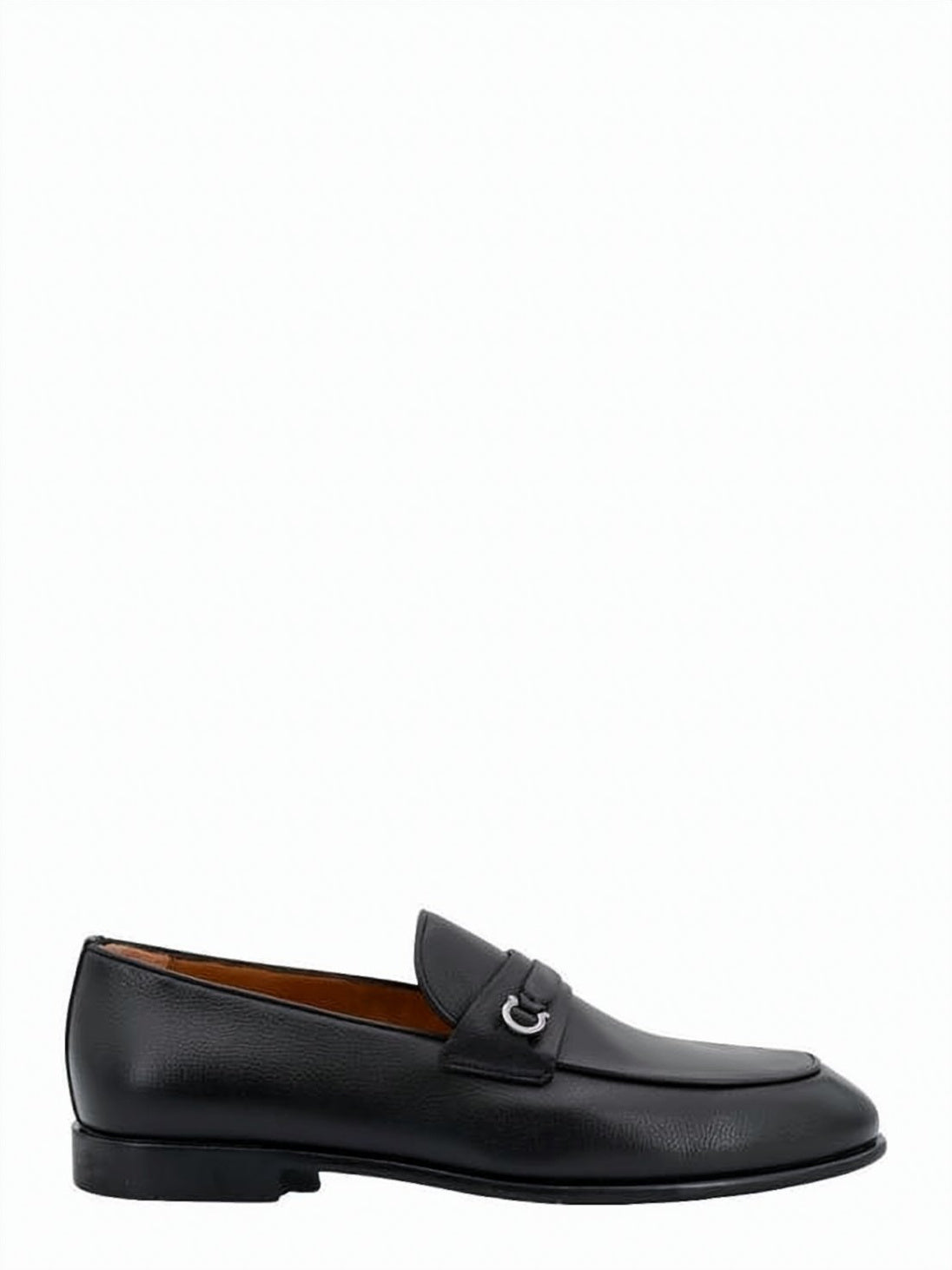 Black Calf Leather Loafers