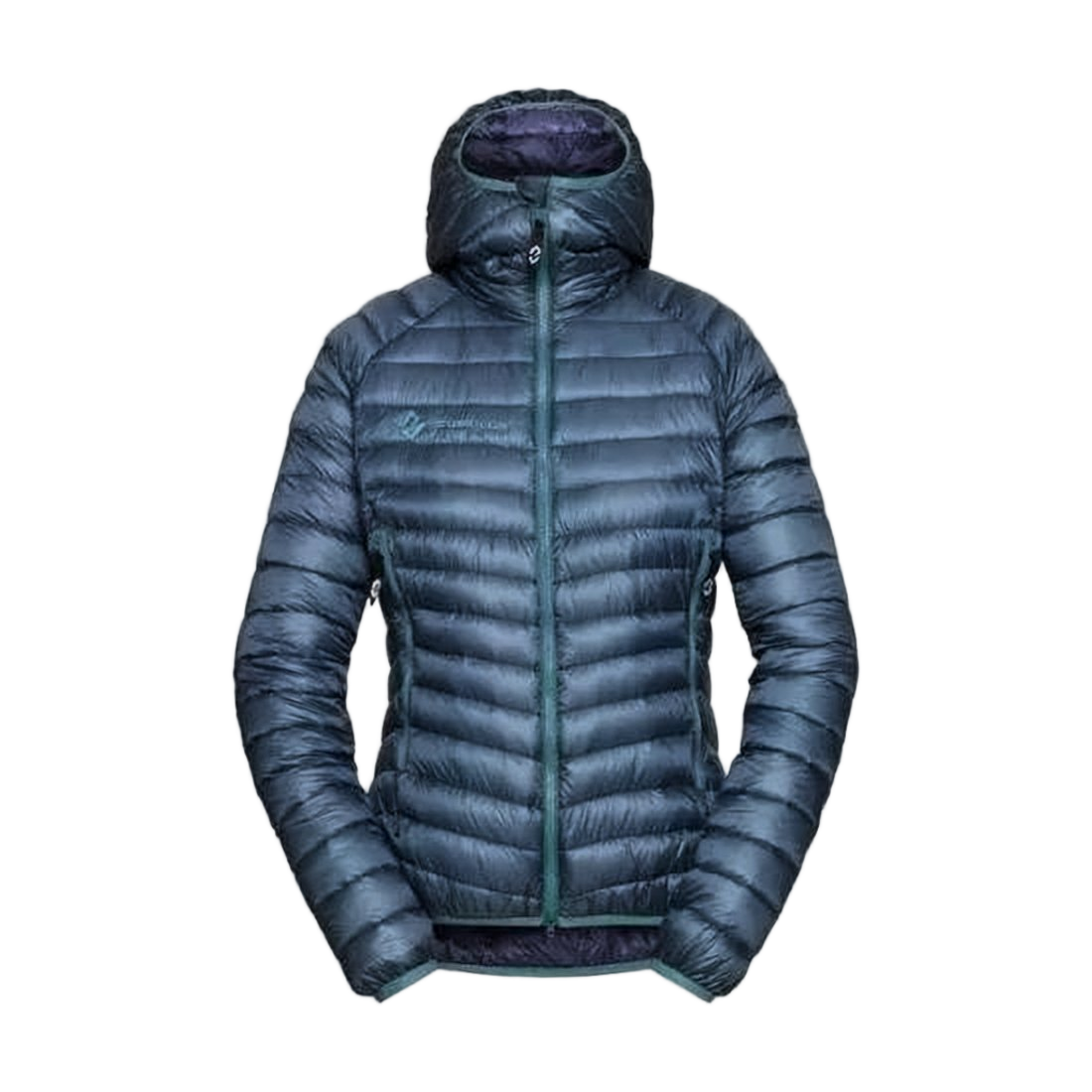 Lightweight Padded Jacket with High Collar and Hood