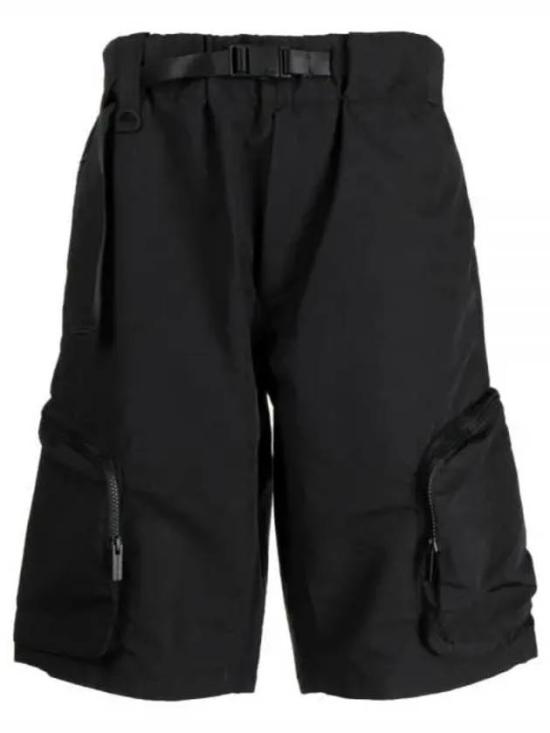 Relaxed-Fit Mid-Thigh Shorts with Adjustable Belt