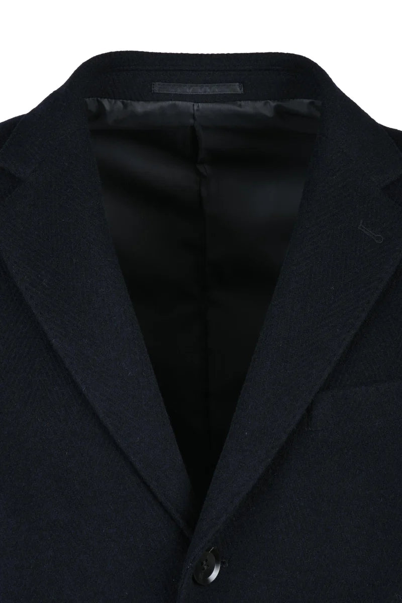 Coat Wool Polyester - Blue