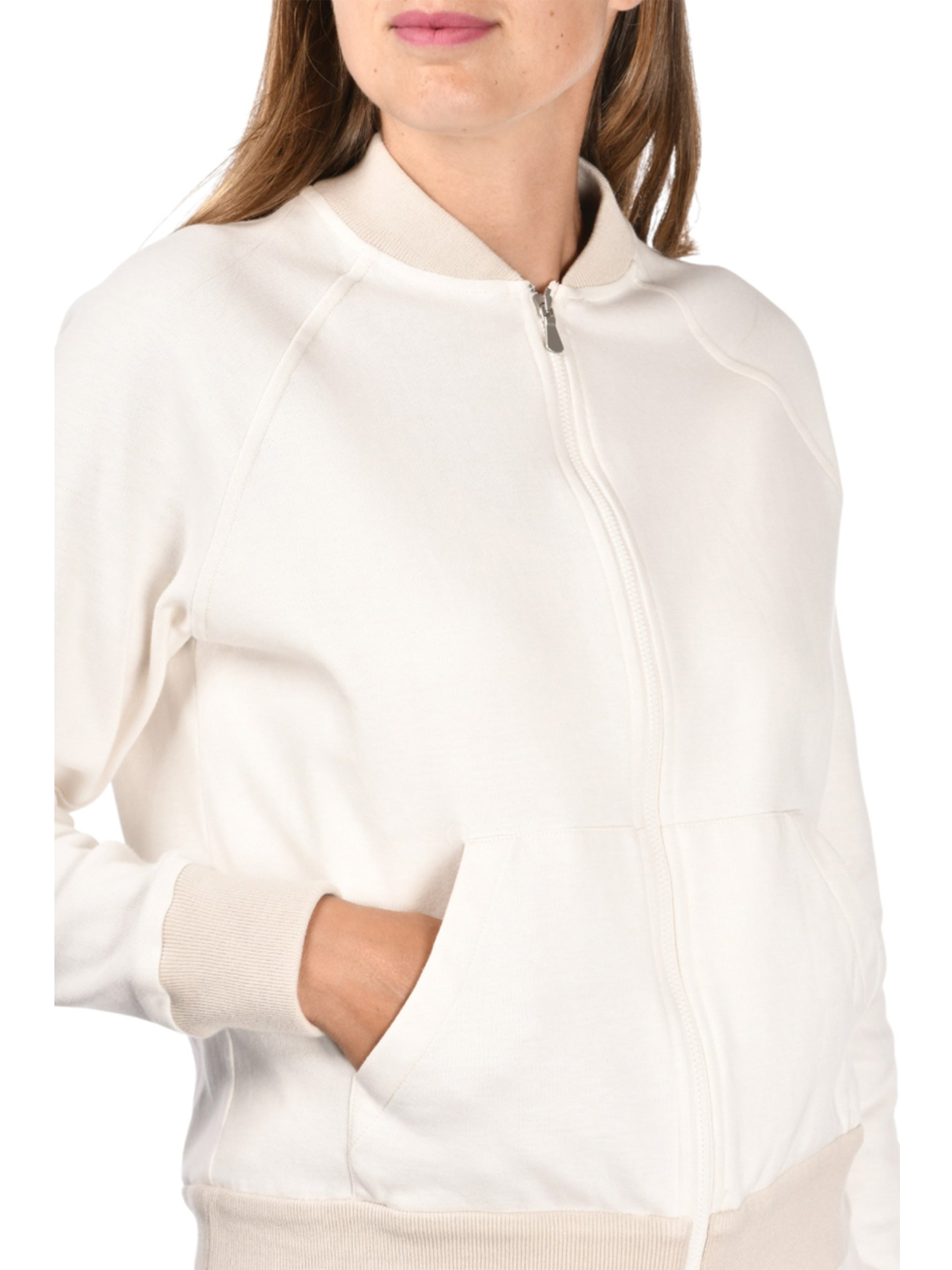 Black Bomber Zip Minimalist Cotton Jacket