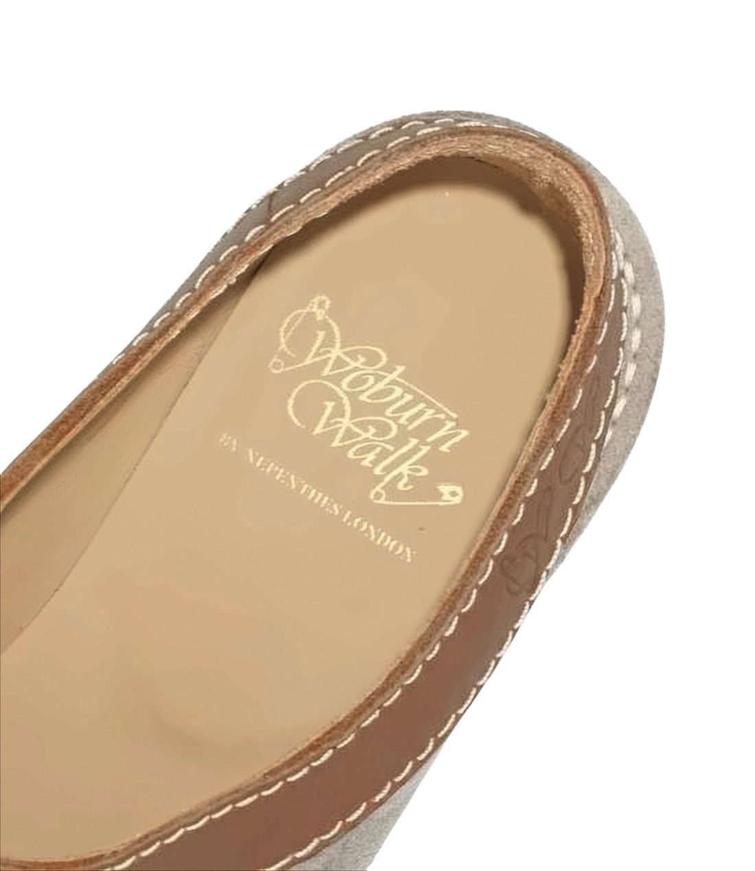 Suede Slip-On Loafers with Smooth Leather Trim