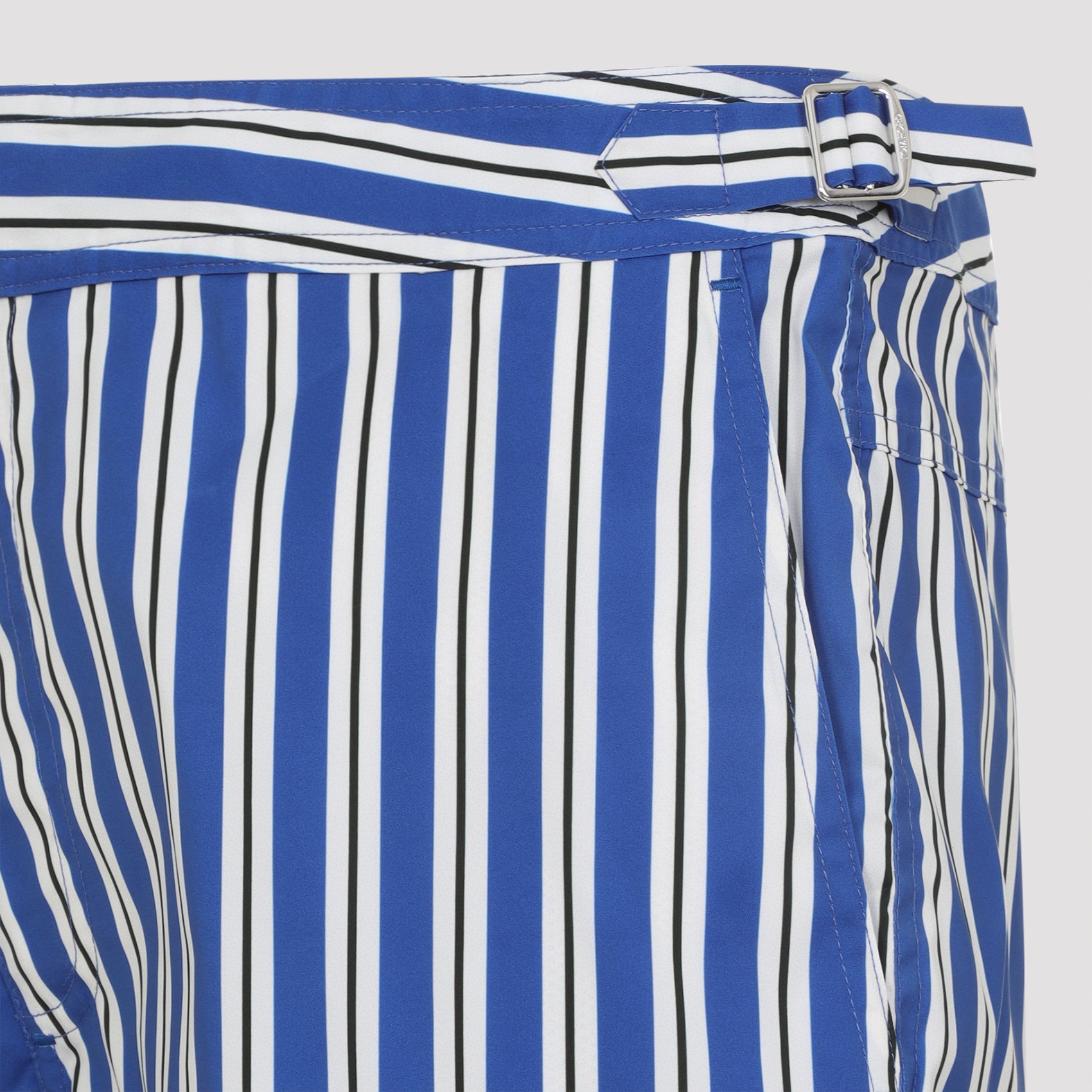Tailored Vertical Striped Swim Shorts