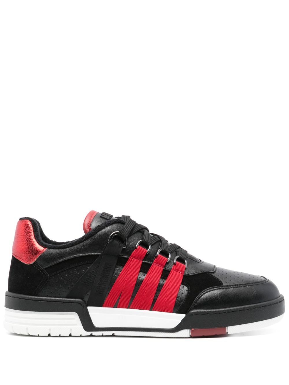 Panelled Calf Leather and Suede Sneakers