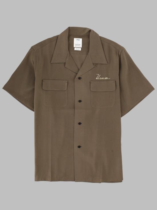 Camp Collar Short-Sleeve Shirt With Embroidered Detailing