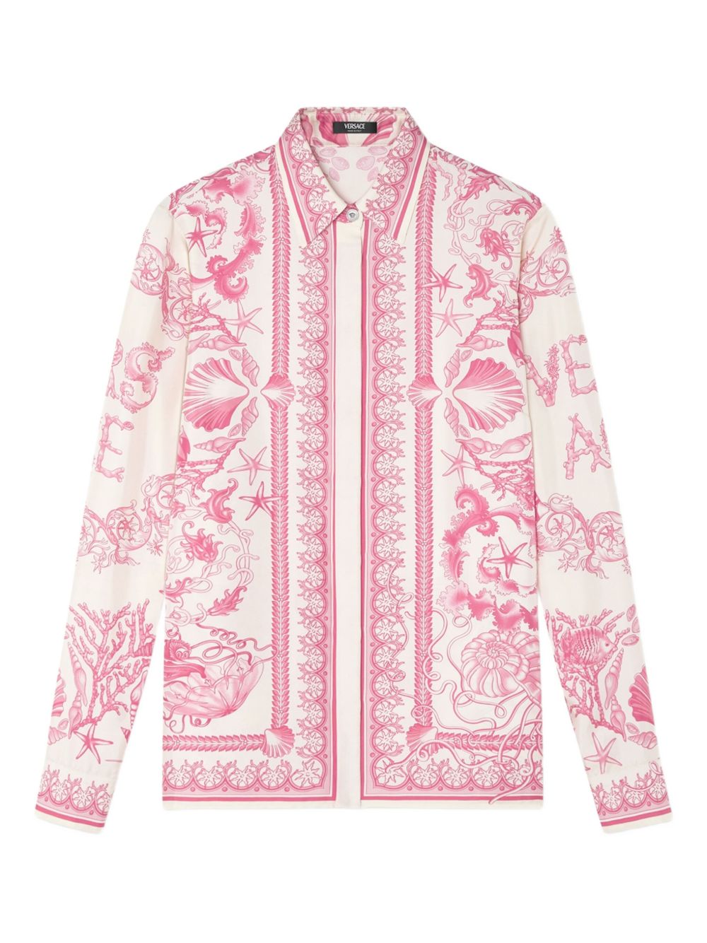 Underwater Barocco Print Long-Sleeved Shirt