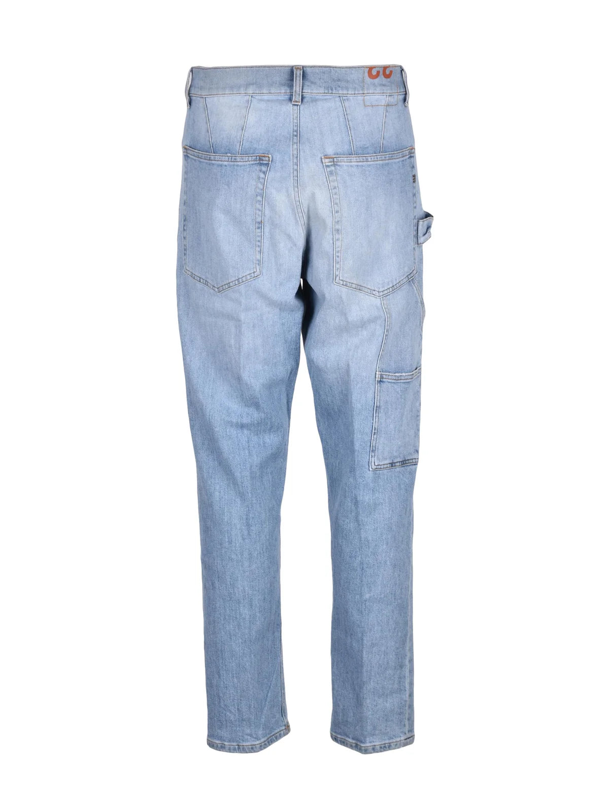 Light Blue Brian Carrot Fit Cotton Jeans