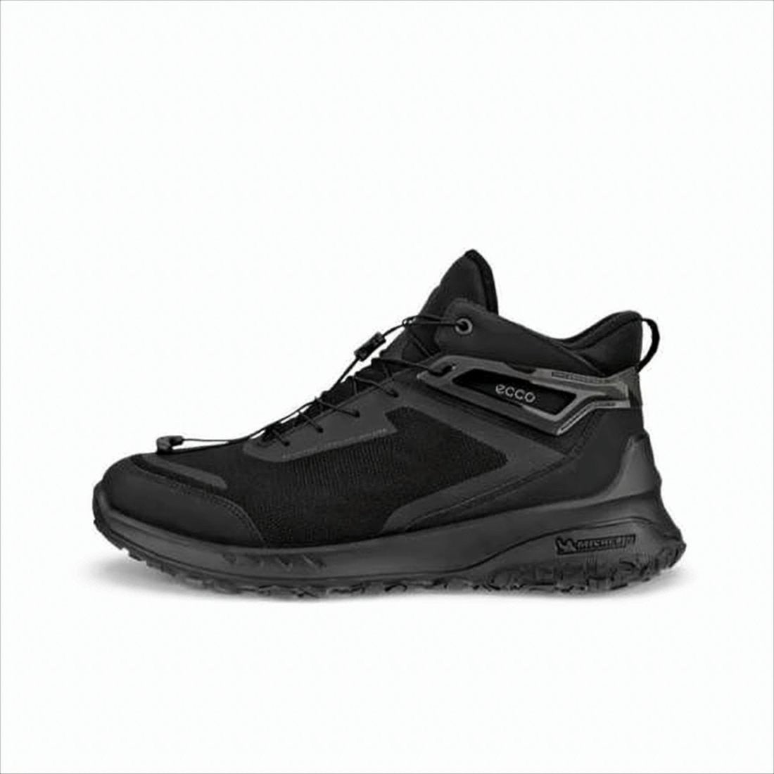 High-Top Sneakers with Textured Mesh and Rugged Sole