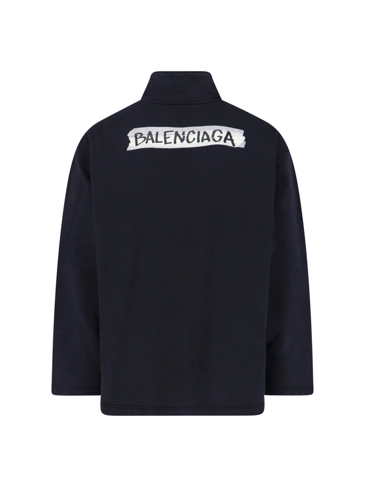 "Masking Tape" Zip Hoodie – Black