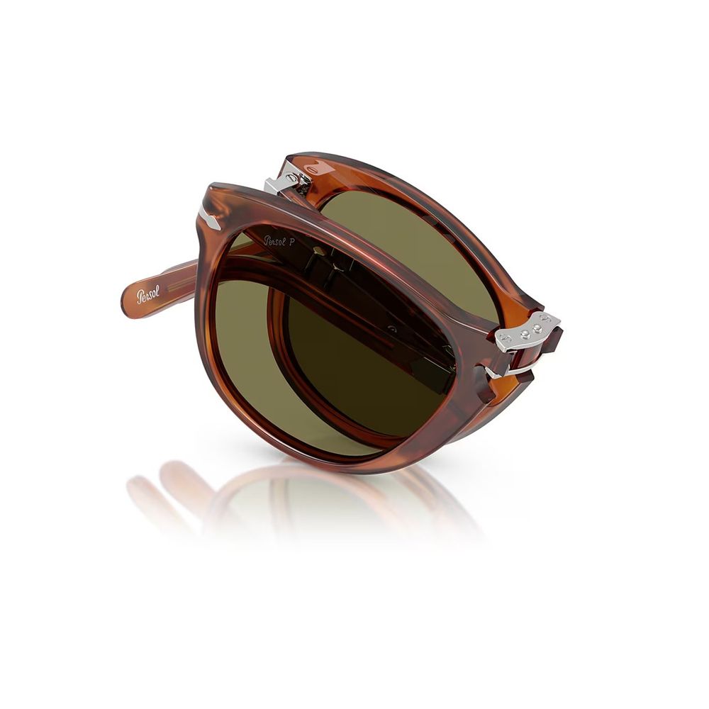 Po0714Sm Steve Mcqueen Pilot-Shaped Folding Sunglasses In Terra Di Siena