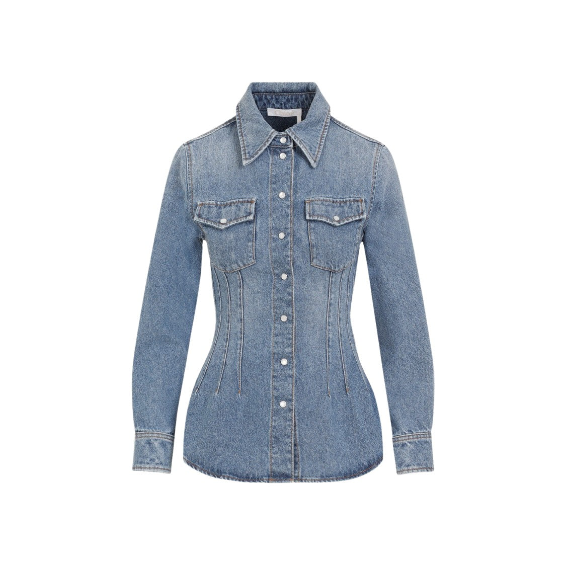 Foggy Blue Cotton Shirt