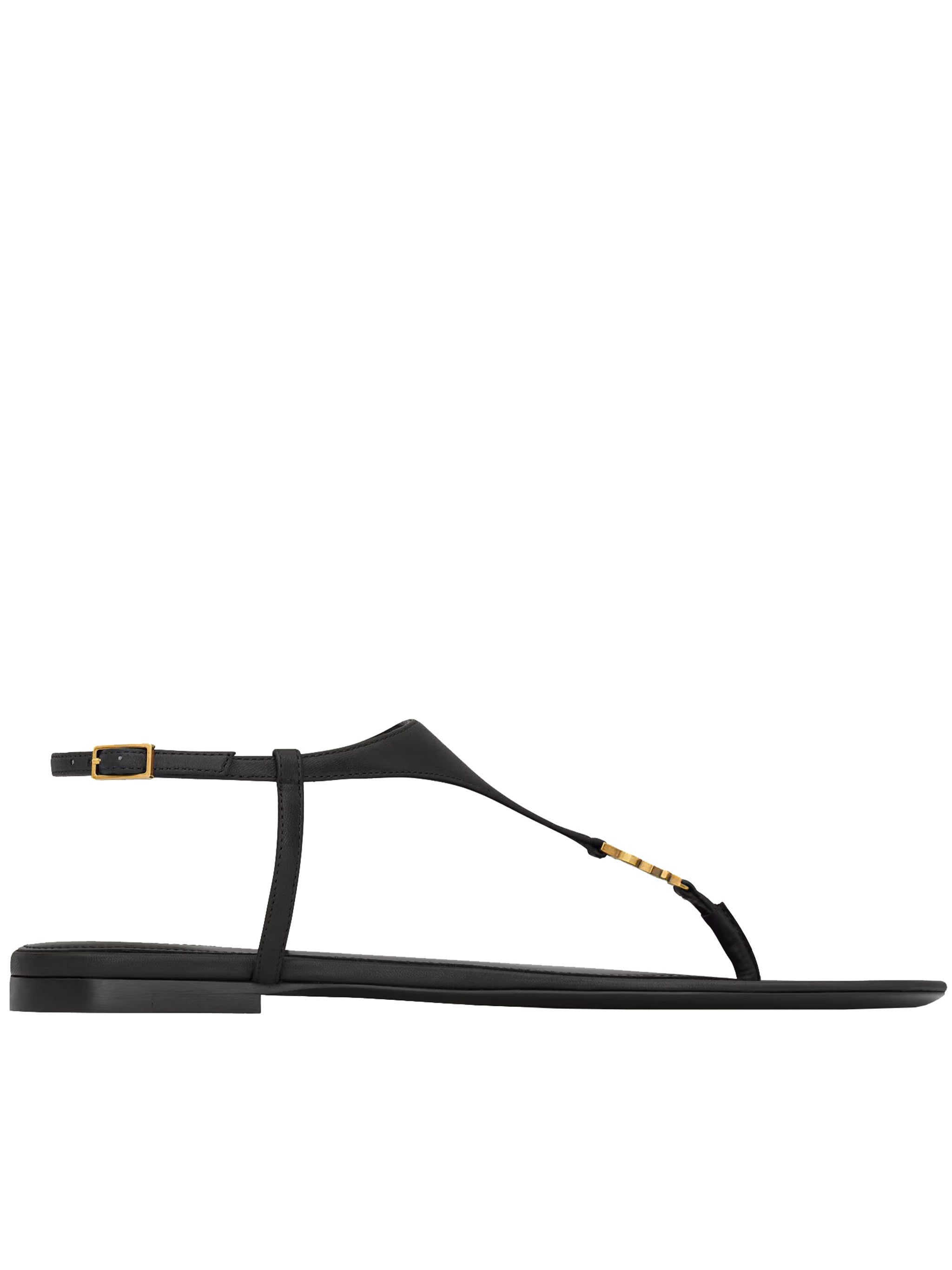 Black Sandali Cassandre T-Strap Sandals