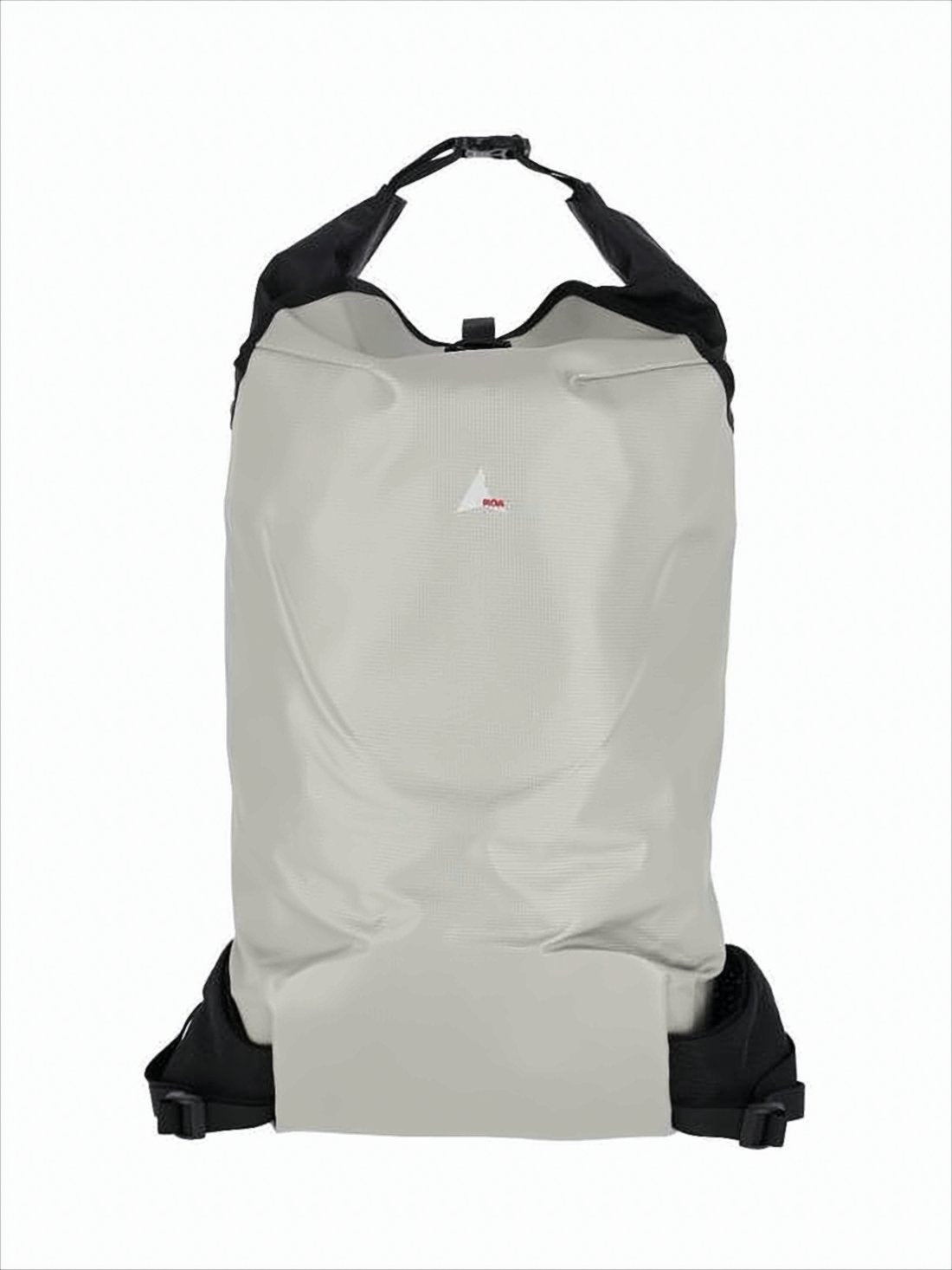 Grey Roll-Top Backpack With Functionality