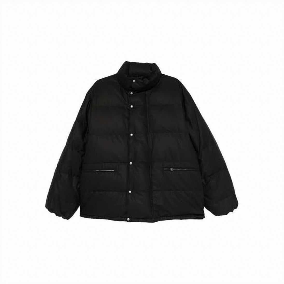 Short Padded Jacket with Quilted Design