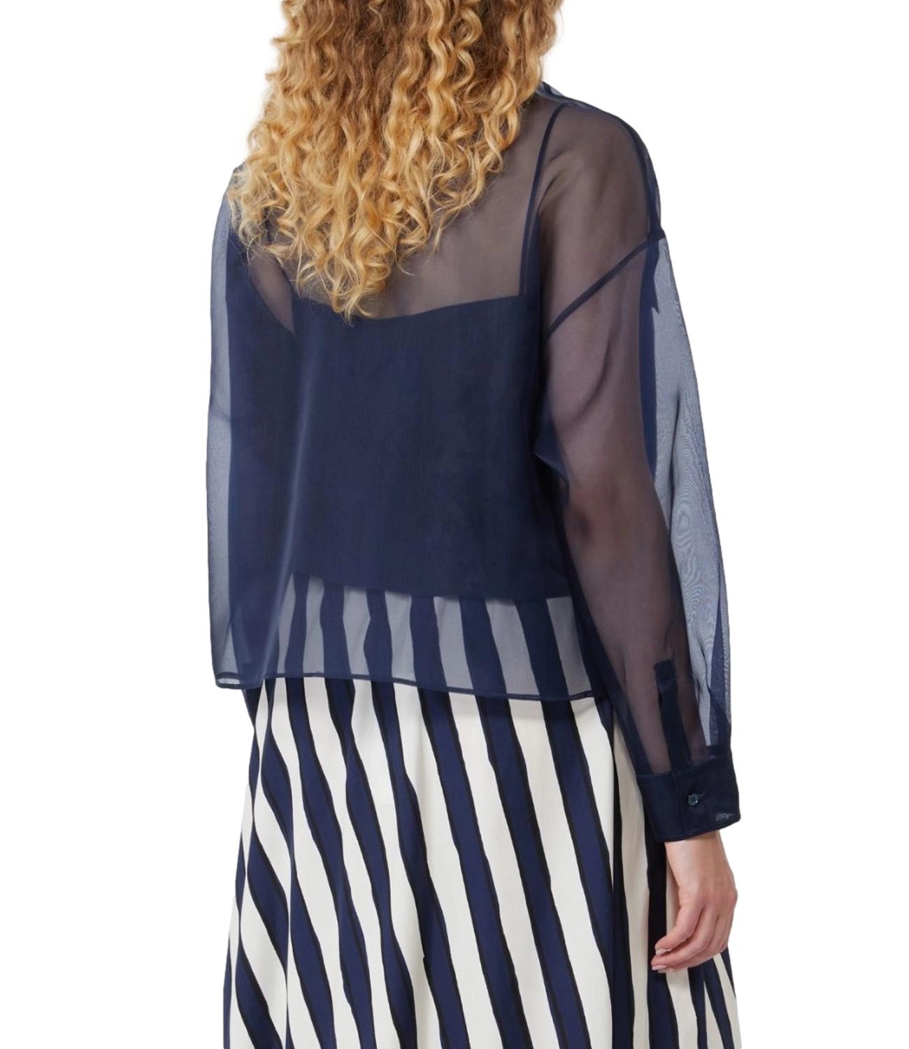 Blue Wkdcolomba Silk Blend Shirt