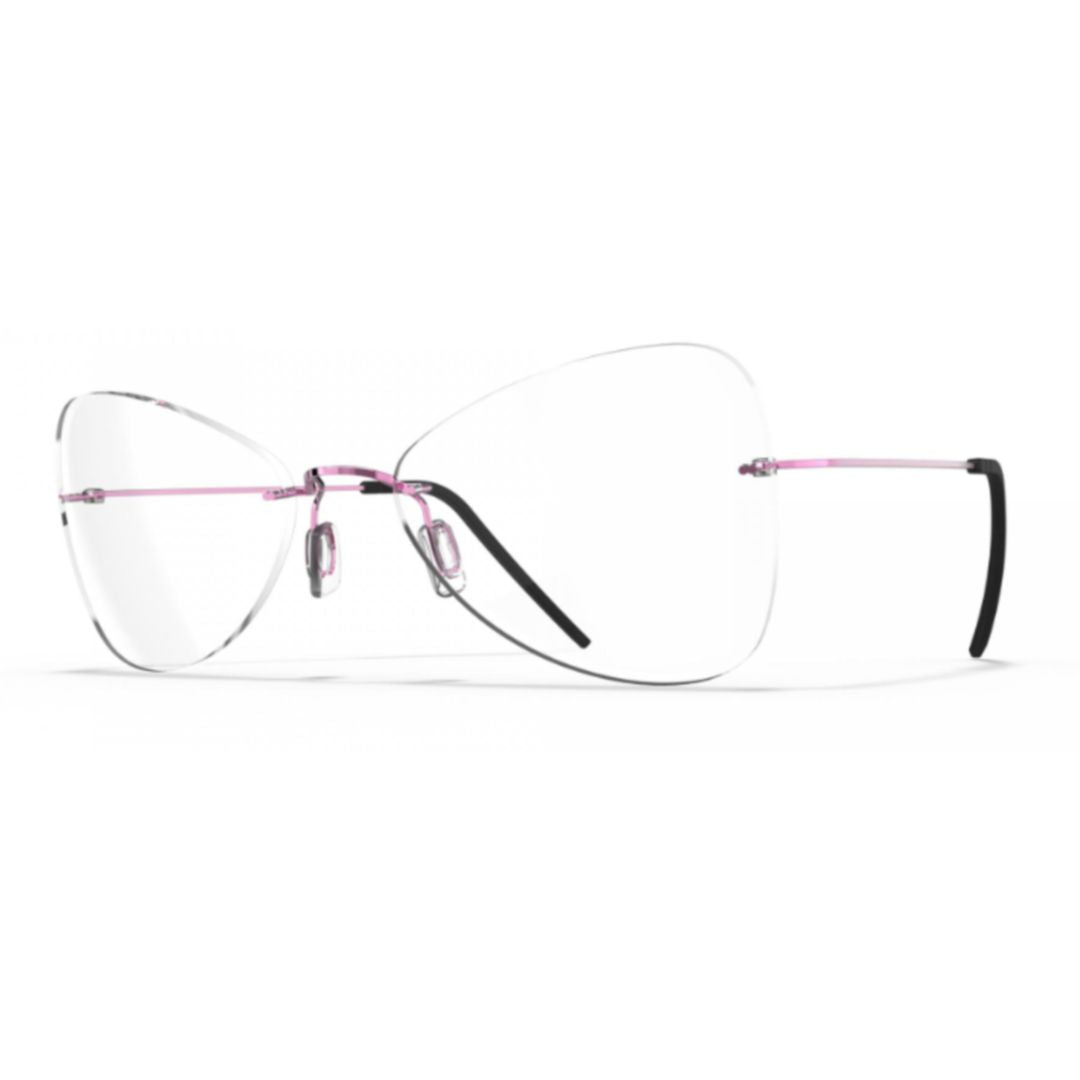 Bf1070 Aero Loop B1-P2 Rimless Butterfly-Shaped Eyeglasses with Lightweight Titanium Frame