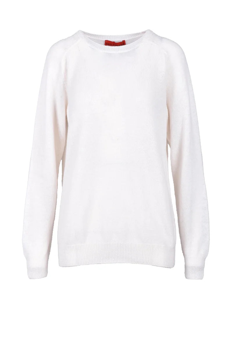 100% Cashmere Sweater - White