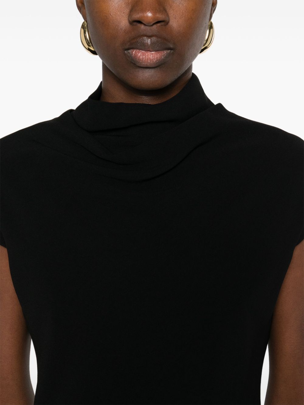 Mini Dress with Draped Detailing