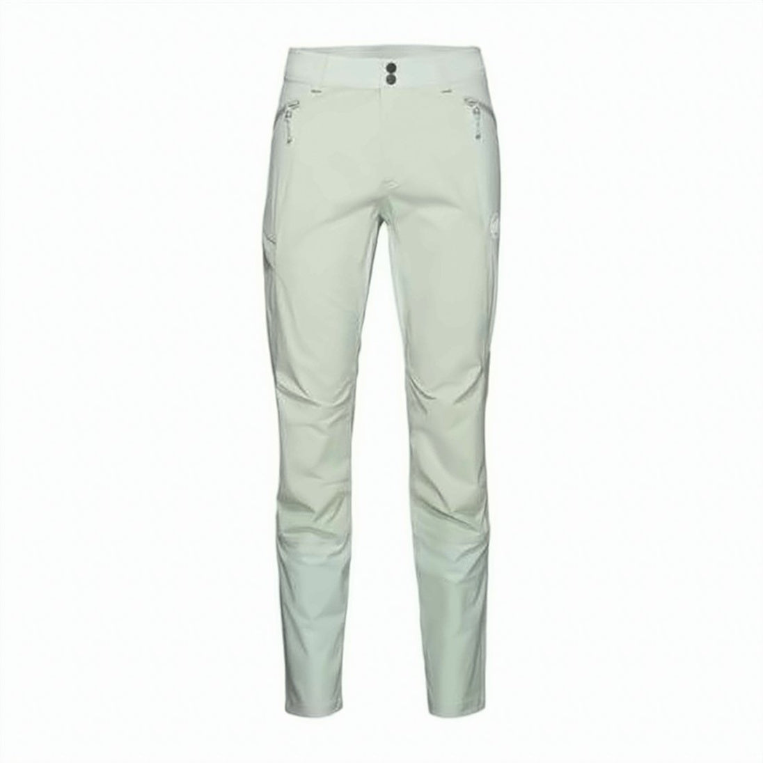Slim Tailored Straight Pants with Zippered Pockets