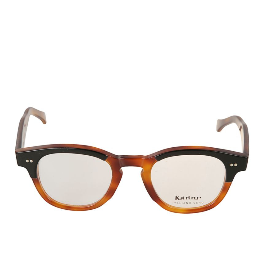 Boston/N Rectangular Tortoiseshell Sunglasses with Accented Frame