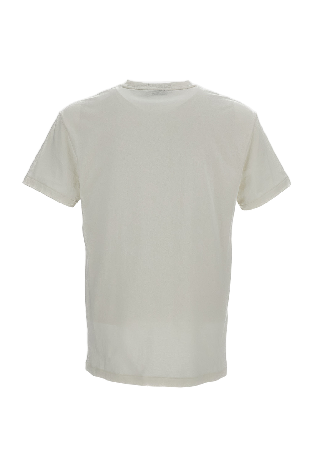White Printed Cotton T-Shirt