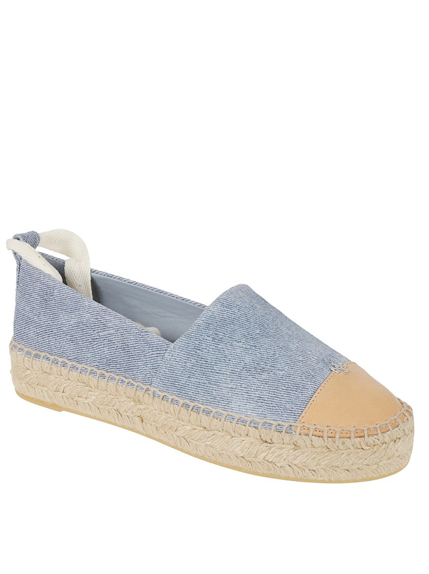 Ankle-Strap Flat Shoes With Jute Sole