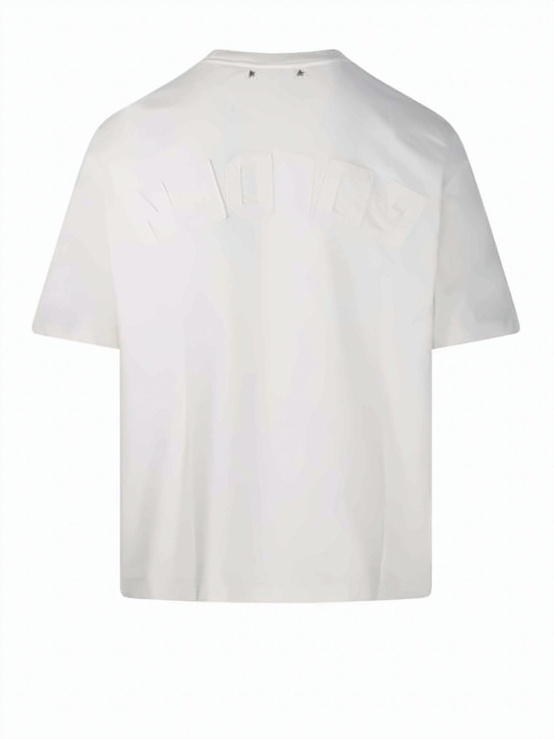Cropped White T-Shirt With Design