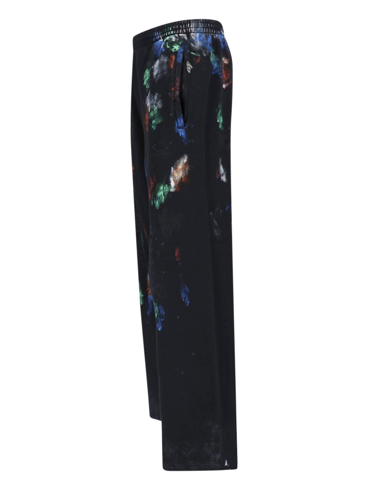 Black Painter’s Shirt Straight-Leg Pants