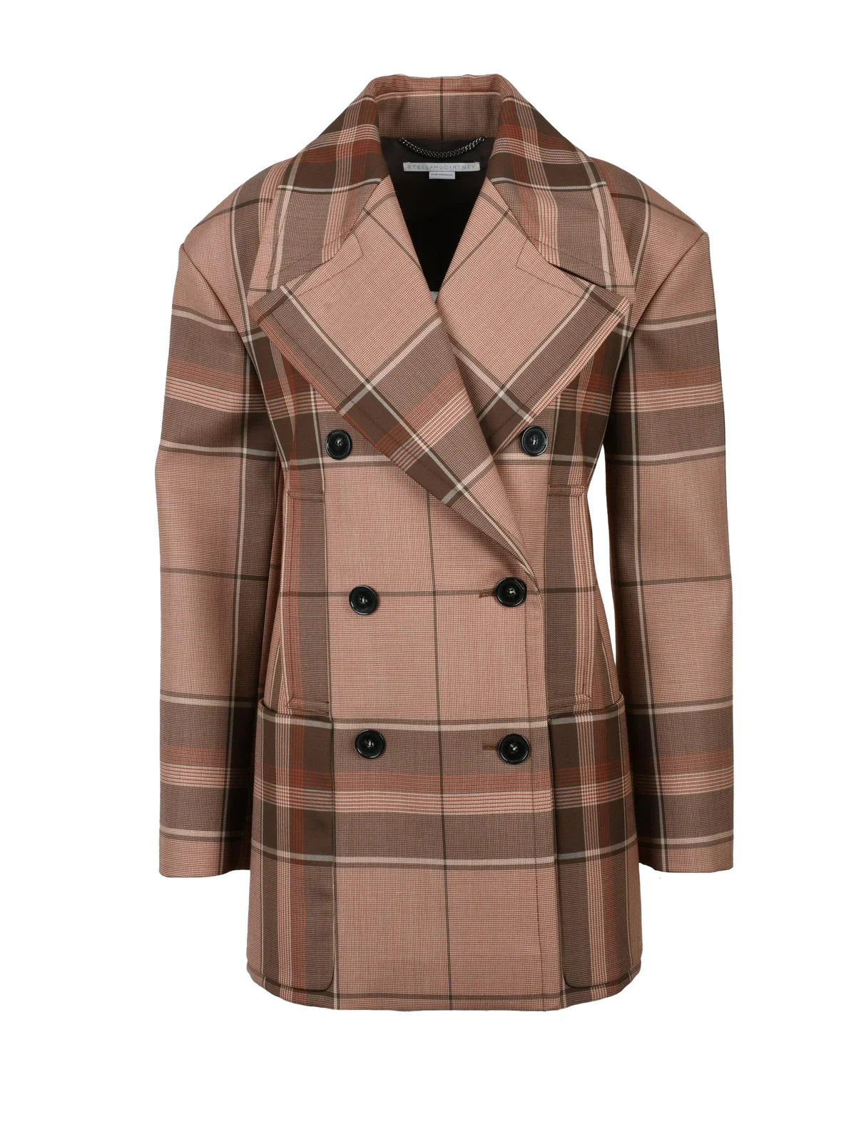 Brown Double-Breasted Coat