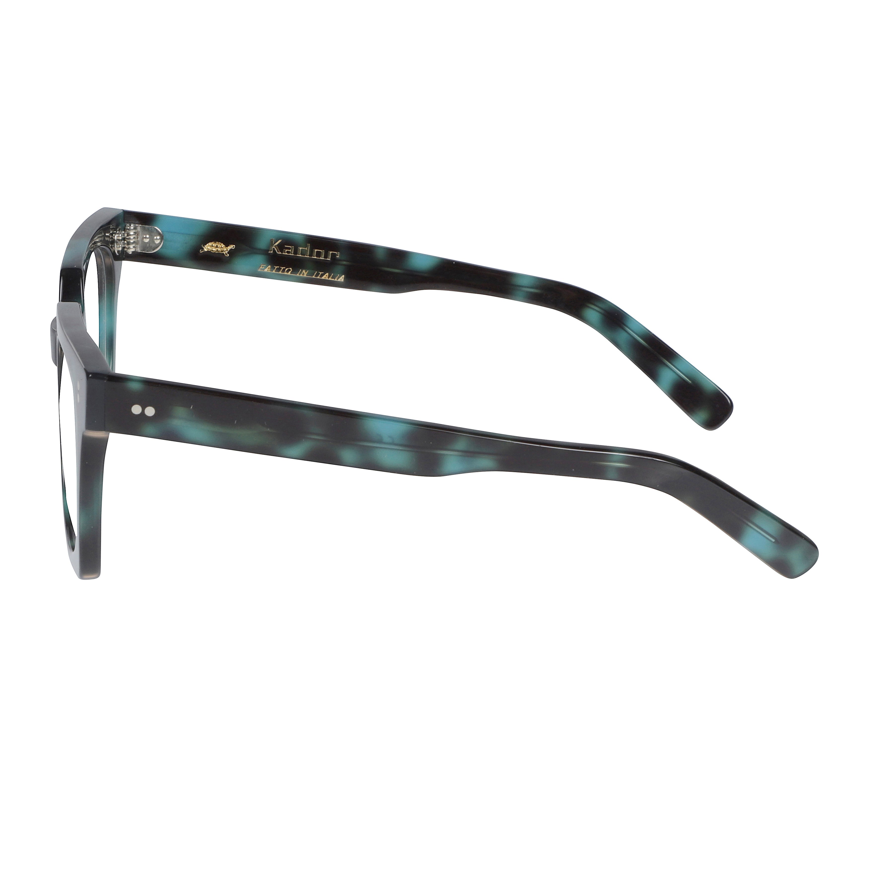 Maya Oversized Square Frame Eyeglasses with Marbled Pattern