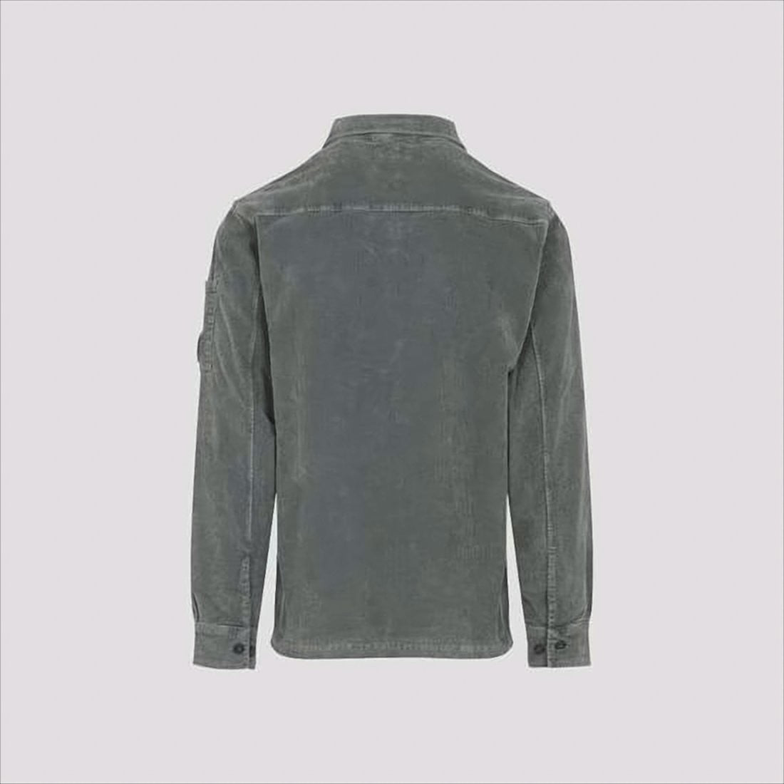 Soft Corduroy Fabric Shirt Jacket With Classic Collar