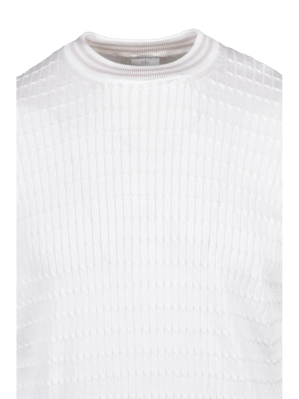 White Cotton Crew Neck Underlayer