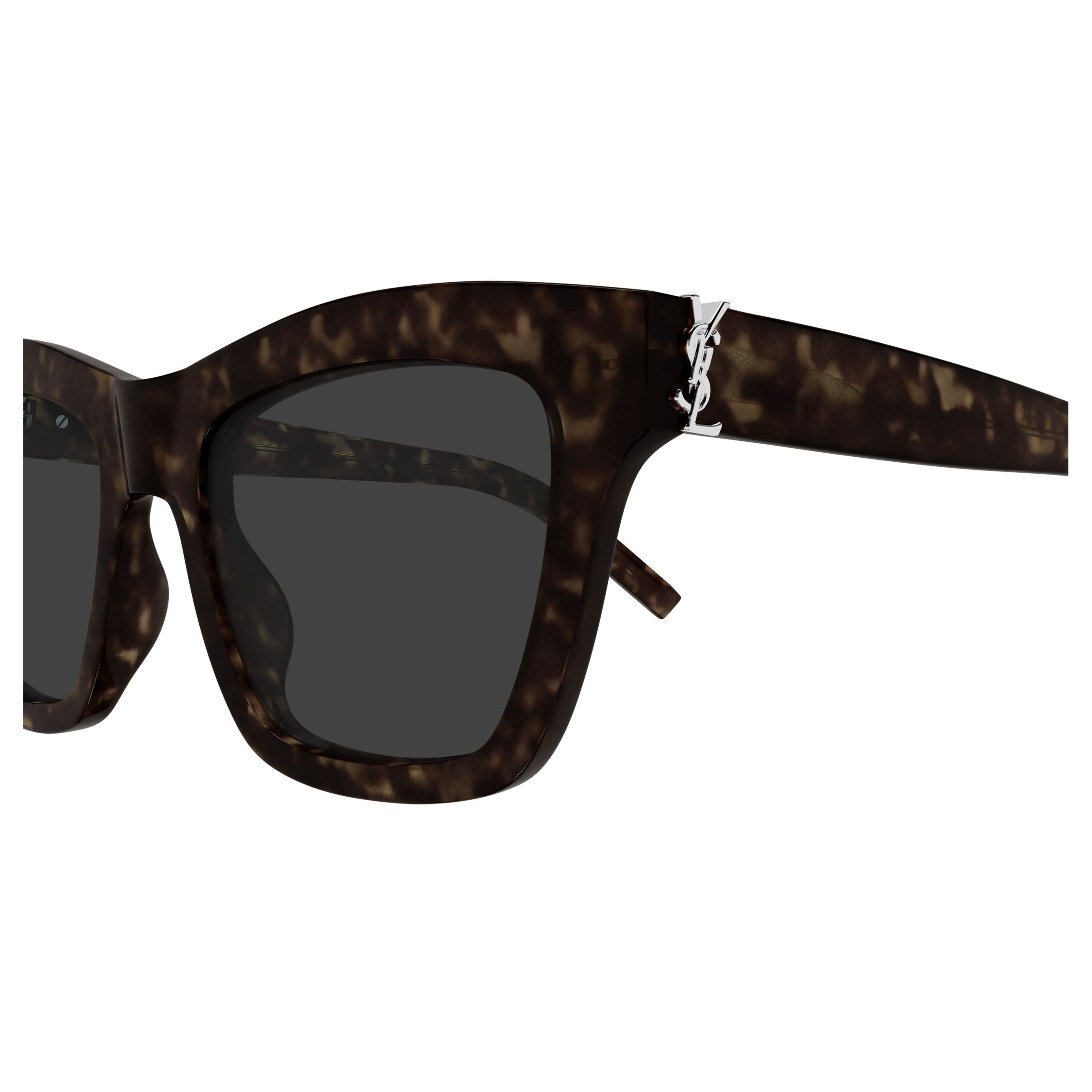 Oversized Tortoiseshell Sunglasses with Silver-tone Logo Detail