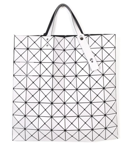 Geometric Tote Bag With Angular Design And Glossy Finish