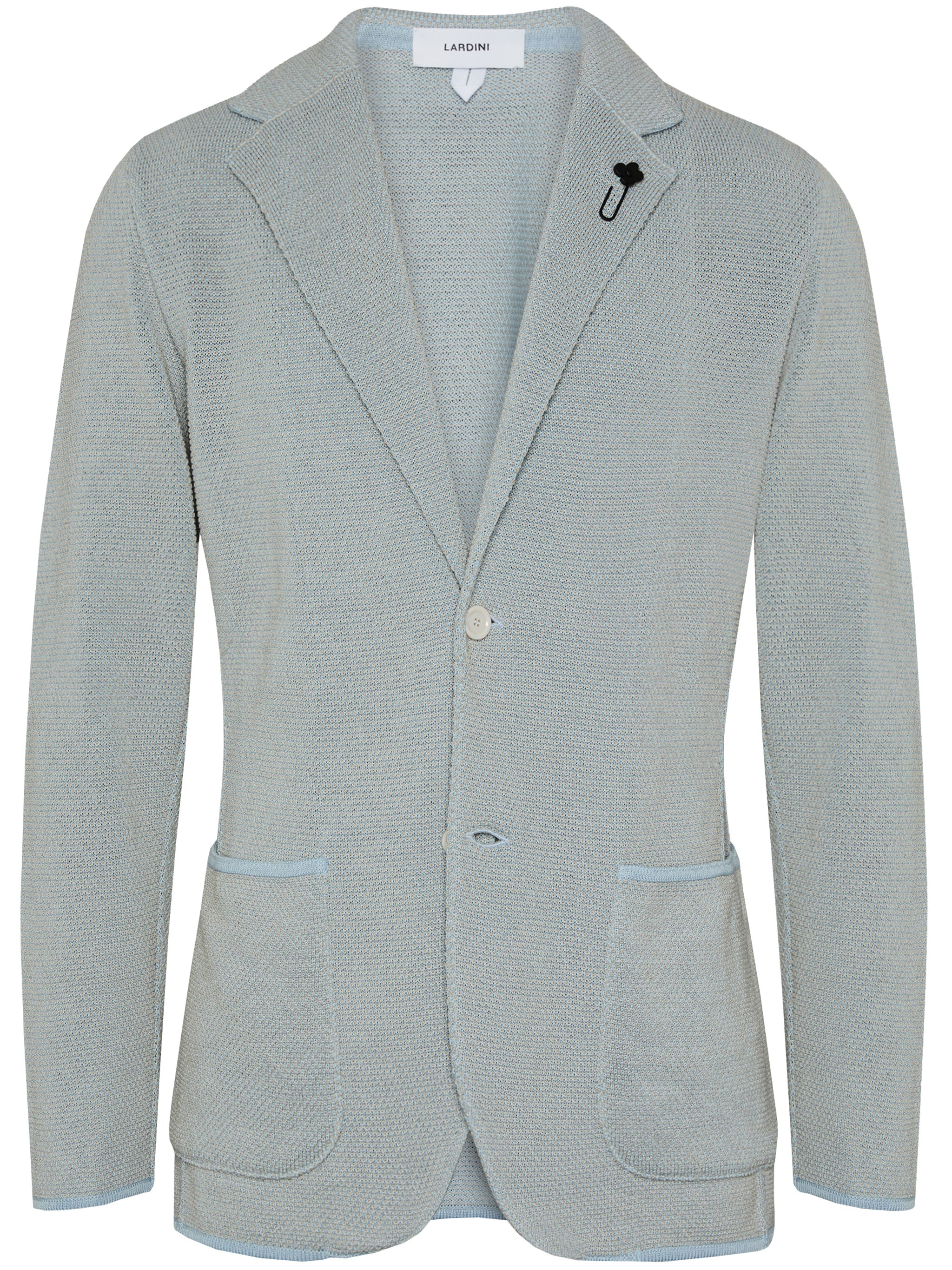 Black Knitted Textured Cotton Jacket