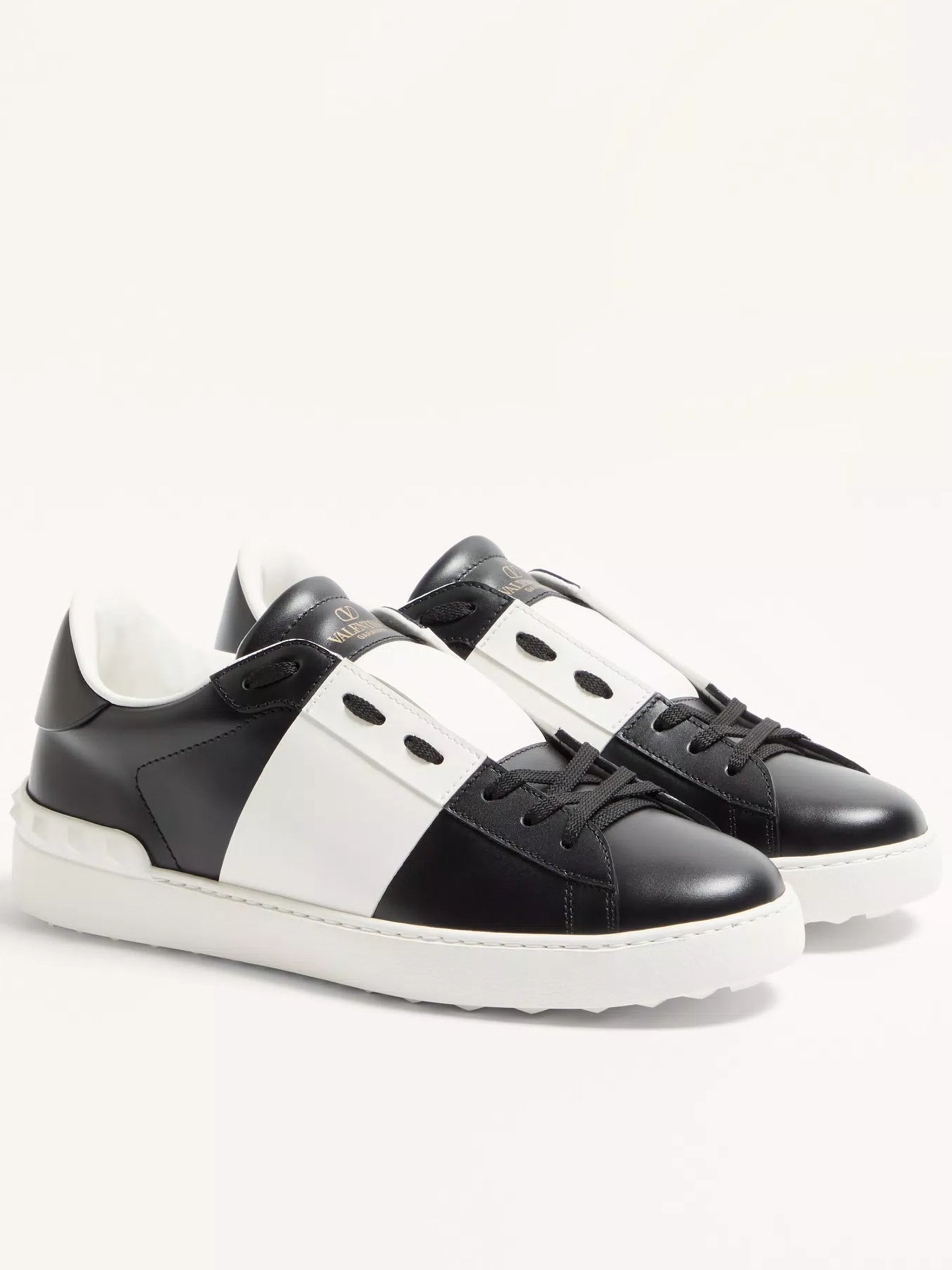 Black/White Sneaker Low-Top Color Block Sneakers